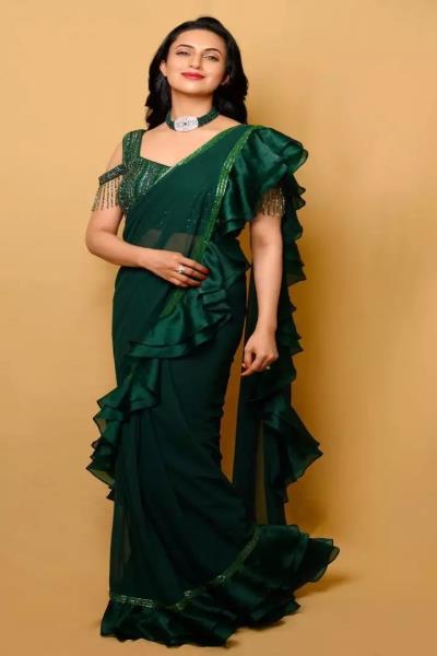 Emerald Green Saree