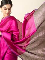 Silk Sequins Work Sari